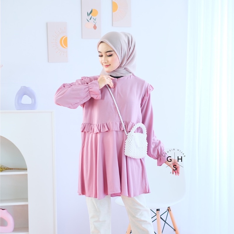 (AMD) BLOUSE BESTA RUFFLE DAILY BUSUI BLOUSE RAYON