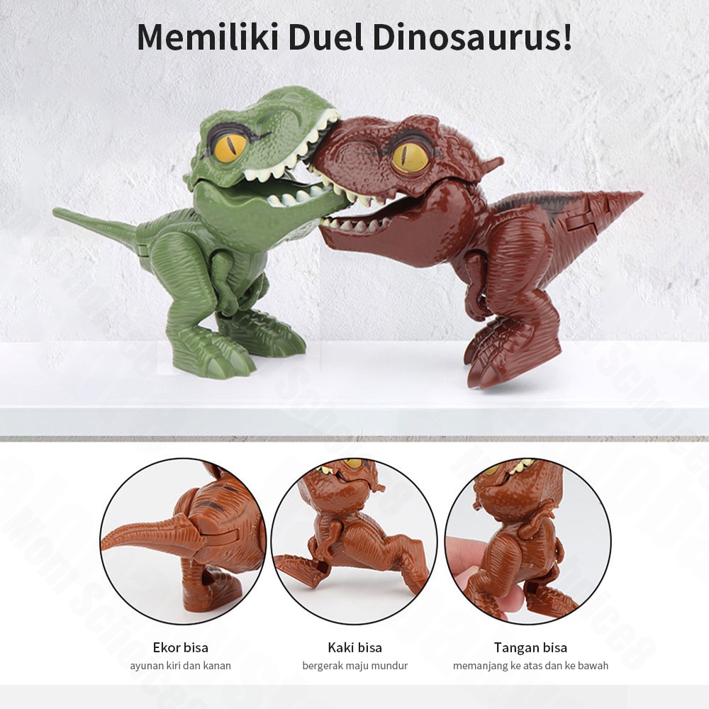 Halo Baby Figure mainan dinosaurus Gigit Jari /Miniatur Figur Biting Dinosaurs/mainan dinosaurus anak karet