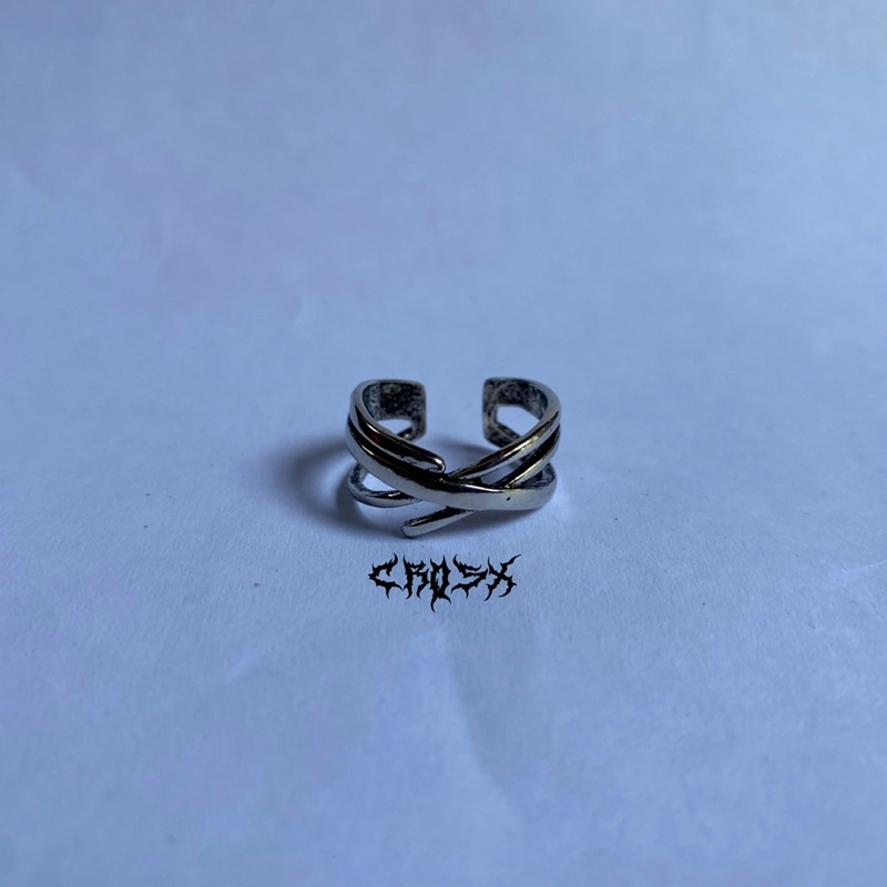 VINTAGE RETRO HIP HOP PUNK SILVER RING / CINCIN VINTAGE / CINCIN SILVER / AESTHETIC RING / CINCIN ESTETIK / CINCIN AESTHETIC / CINCIN PRIA / CINCIN WANITA / CINCIN PRIA WANITA