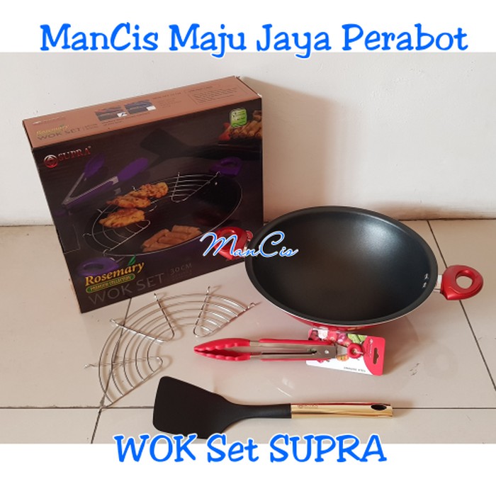 Wok set SUPRA / Kuali Penggorengan / Wajan