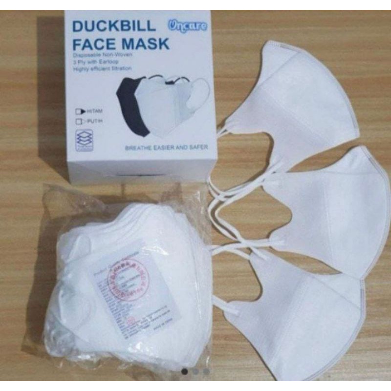 Masker EARLOP Masker DUCKBILL WARNA masker Polos masker Duckbill masker motif anak