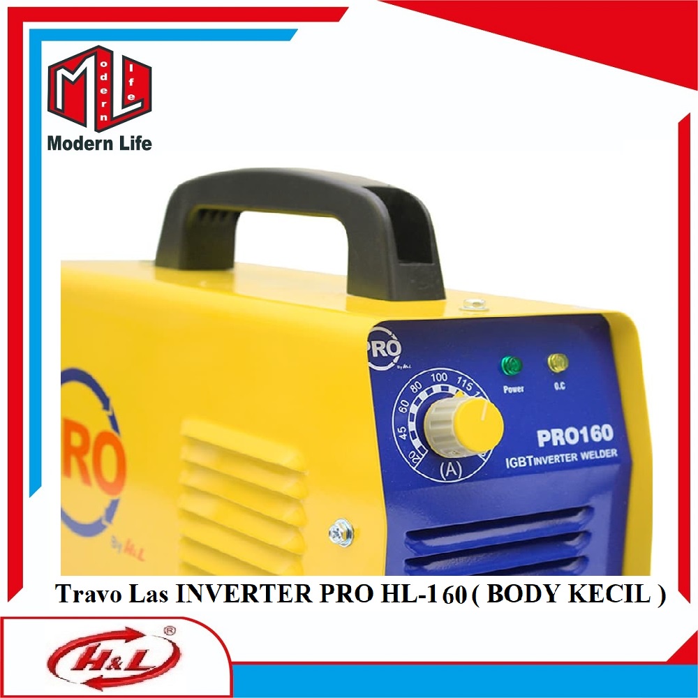 Mesin Las HL-160 INVERTER PRO 160 Ampere 160A Travo Las ( Body Kecil )