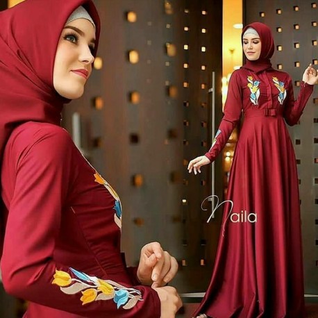 TRAND model Baju Gamis Remaja Terbaru M_muslimah Kekinian 2021 Gamismurah Bajugamis Super Kek R7O9