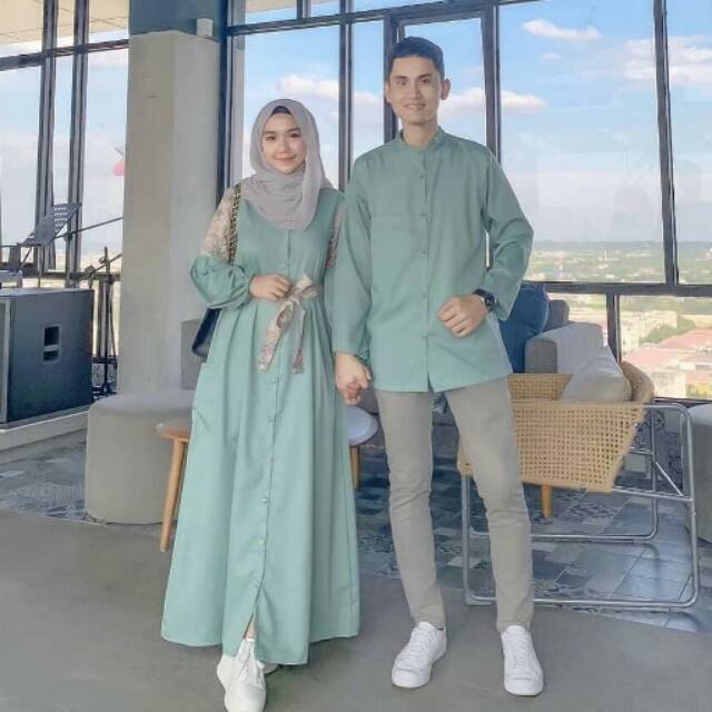 4CM Wardah couple (dress + kemeja)