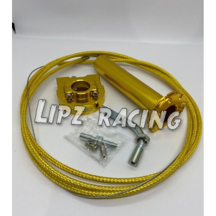 Slongsong Gas spontan Full Cnc Dan 1 Kabel Gas Serat Karbon Universal