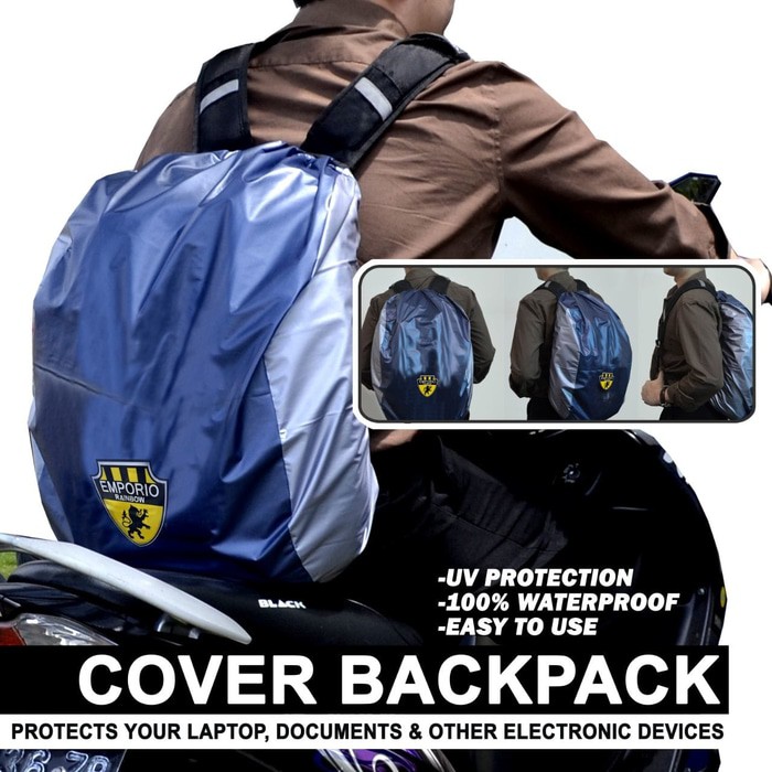 Cover Tas Pelindung Tas Backpack Rain Cover Bag Waterproof Emporio 30L
