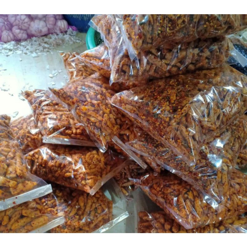 

Basreng daun jeruk pedas ekstra 1 KG