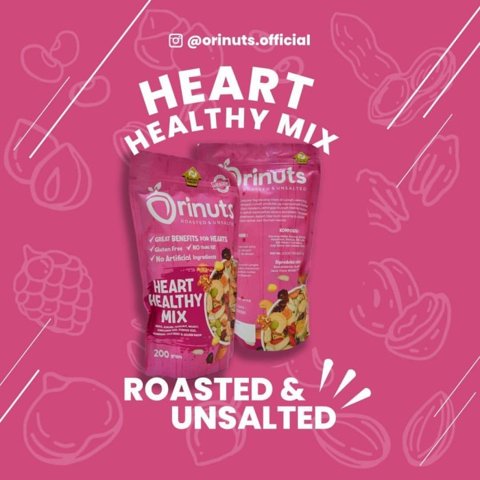 

Beautywearr - Makanan Snack Sehat Orinuts Heart Healty Mix Cranberry Golden Raisin