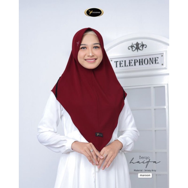 (BISA COD) HIJAB JILBAB INSTAN / BERGO HAIFA BY YESSANA-6