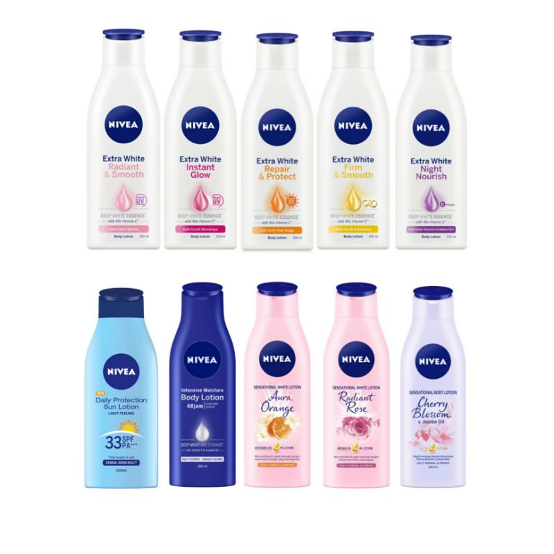 Nivea - Daily Protection Sun Lotion SPF33 PA+++ | Extra White Radiant Smooth | Instant Glow | Intens