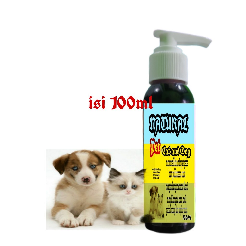 NATURAL - SAMPO KUTU KUCING ANJING KELINCI SAMPO ANJING ANTI BATERI JAMUR 100ml