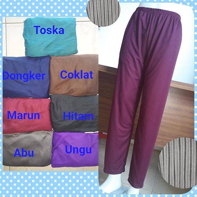 Legging Aladin Celamis Panjang Wanita Daleman Gamis Jumbo Panjang Polos Santai Rumah Murah