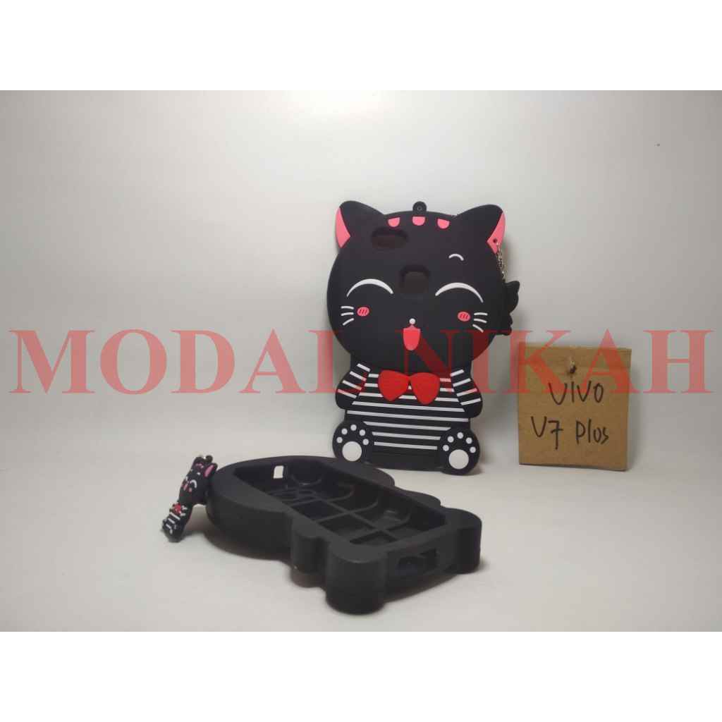 Case 4D Mimi Cat Vivo V7 Plus /Karakter/Silikon/3D/Boneka