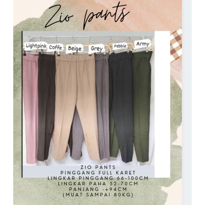 celana kerja strech / zio pants/zio jumbo