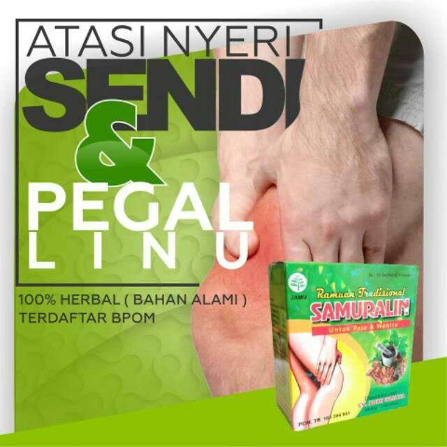 

samuralin obat Nyeri Sendi dan Pegel Linu paling manjur