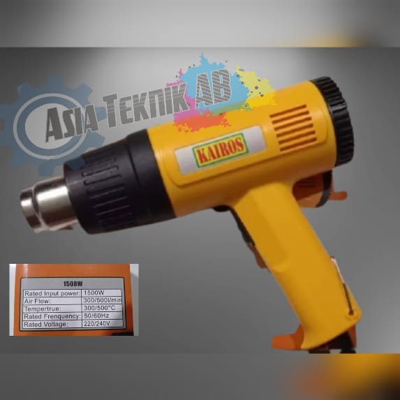 Hot Gun / Hot Air Gun / Heat Gun Hijau / Pemanas Skotlet / Heat Gun PISTOL PEMANAS - KAIROS