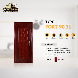 Pintu Kamar | Pintu Baja Fortress 90x210 90.11