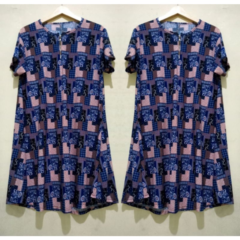 DASTER SUPER JUMBO ELIANA JERSEY KOREA LD 120-160 PB 100/DRESS CANTIK KEKINIAN/ATASAN WANITA DEWASA