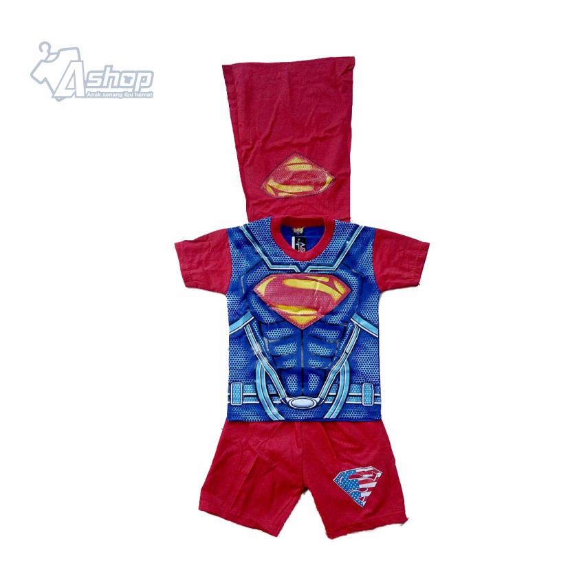 Baju Anak Setelan Superman