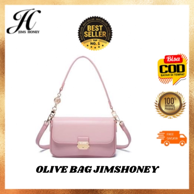 JIMS HONEY OLIVE BAG ORI Tas Selempang Wanita Korea Fashion Murah Import Casual Sling Bag Cewek free