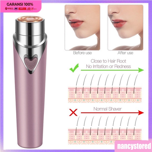 Portable mini electric epilator with light lady epilator and lady razor electric hair removal