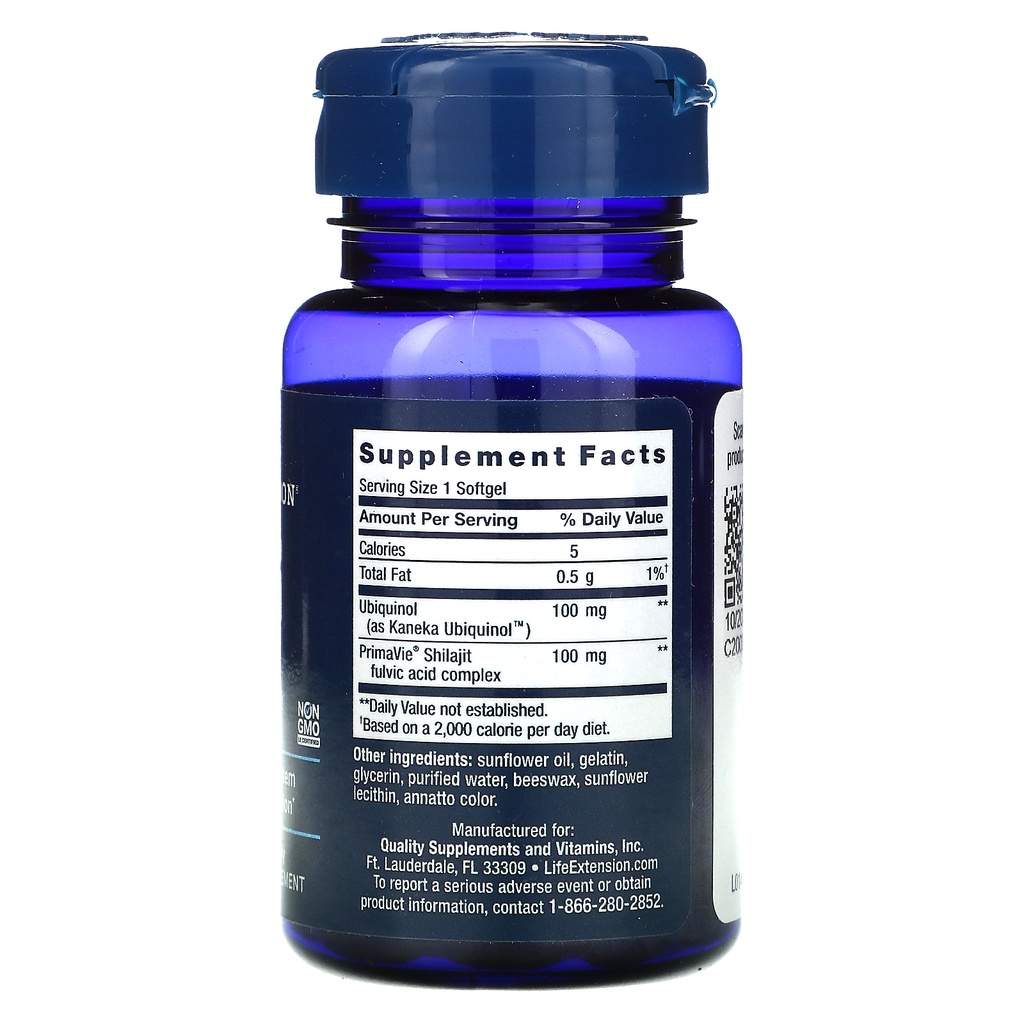 Life Extension Super Ubiquinol CoQ10 100mg 30 Gels ORI USA