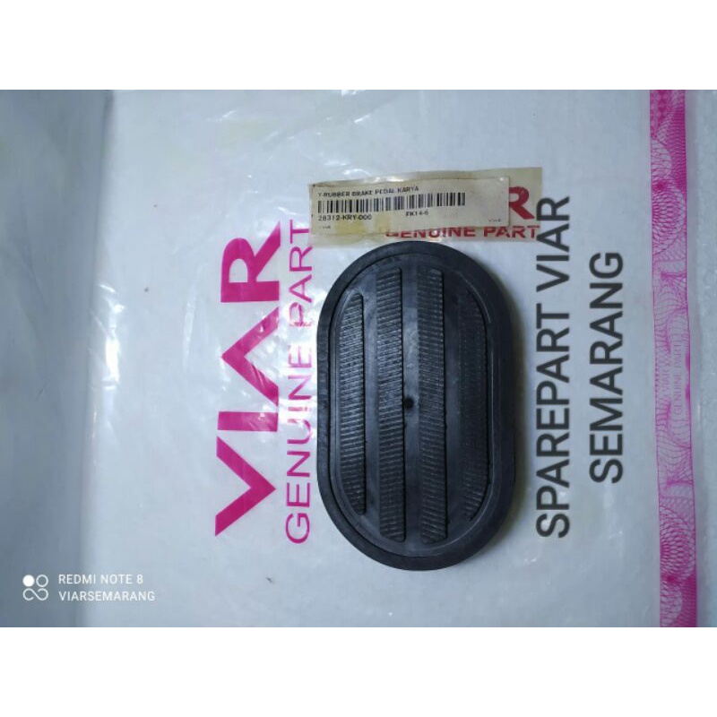 karet pedal rem belakang tutup pedal rem viar karya roda 3