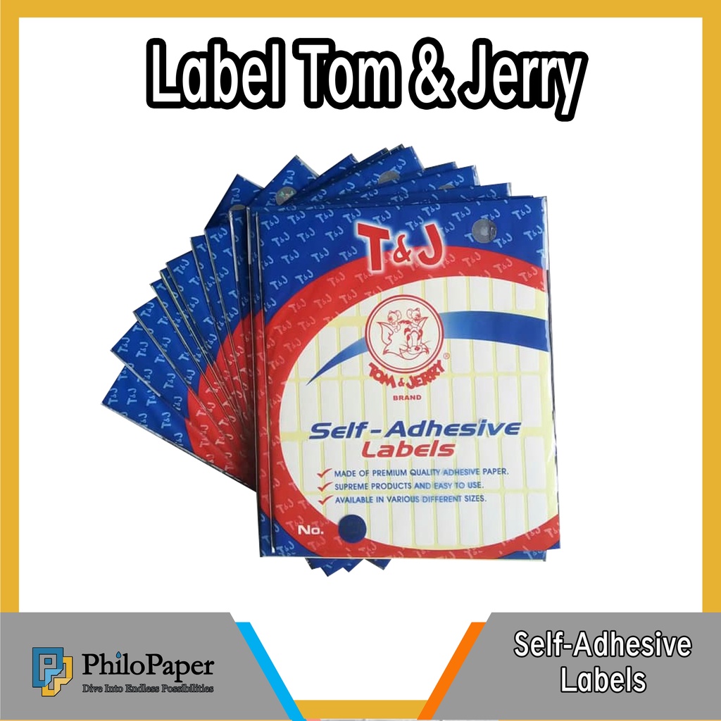 

ATK ~ ( PER PAK ) Label Tom And Jerry / Label Nama / Stiker Lebel T&J