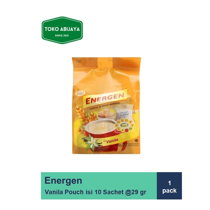 

Energen Sereal Vanila Pouch isi 10 @29 gr