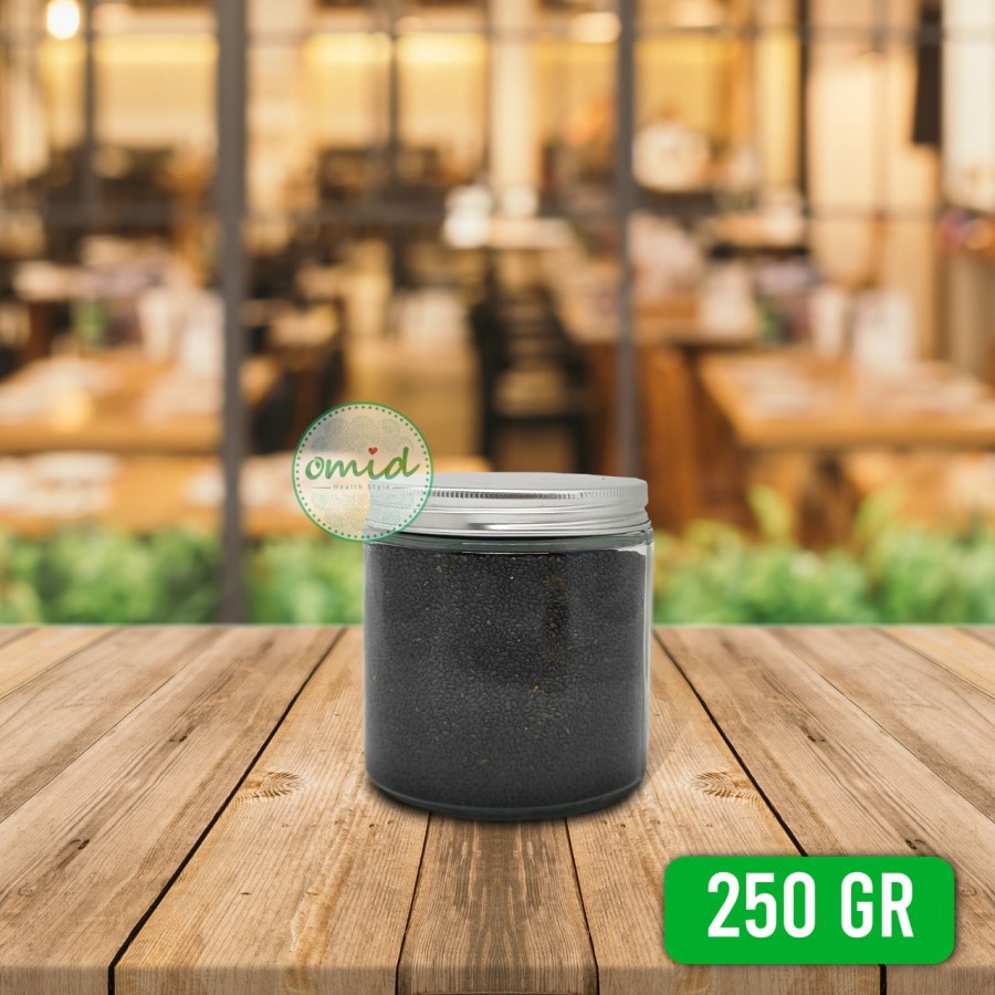 

Basil Seeds Seeds | Biji Selasih [ Glass Jar Packaging ] | 250gr