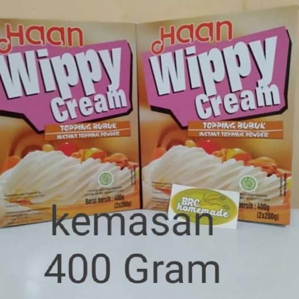 

Ecer / Grosir 400 GRAM WHIPPING WIPPY WHIPED CREAM BUBUK HAAN