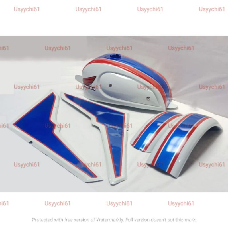 Paket Hemat Body Tangki Cat Pnp CB150R CB150 Ducati Scrambler Custom Fuelpump injeksi Motif 3 in 1