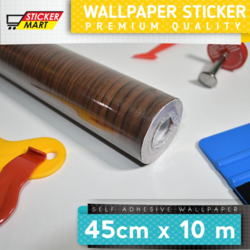 Sticker Dinding Wall Sticker Motif Kayu Tua Murah
