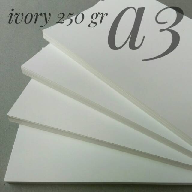 

( 50 Lembar ) Kertas Ivory 250 Gsm Uk A3 29.7 cm X 42 cm