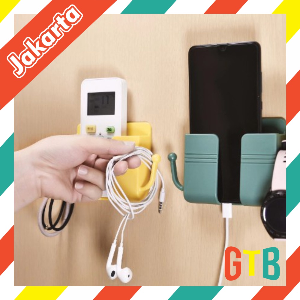 ❤GTB❤ TEMPELAN HOLDER HP DINDING / TEMPAT REMOTE COLOKAN HANDPHONE SERBAGUNA TEMPEL TEMBOK WALL PHONE R580