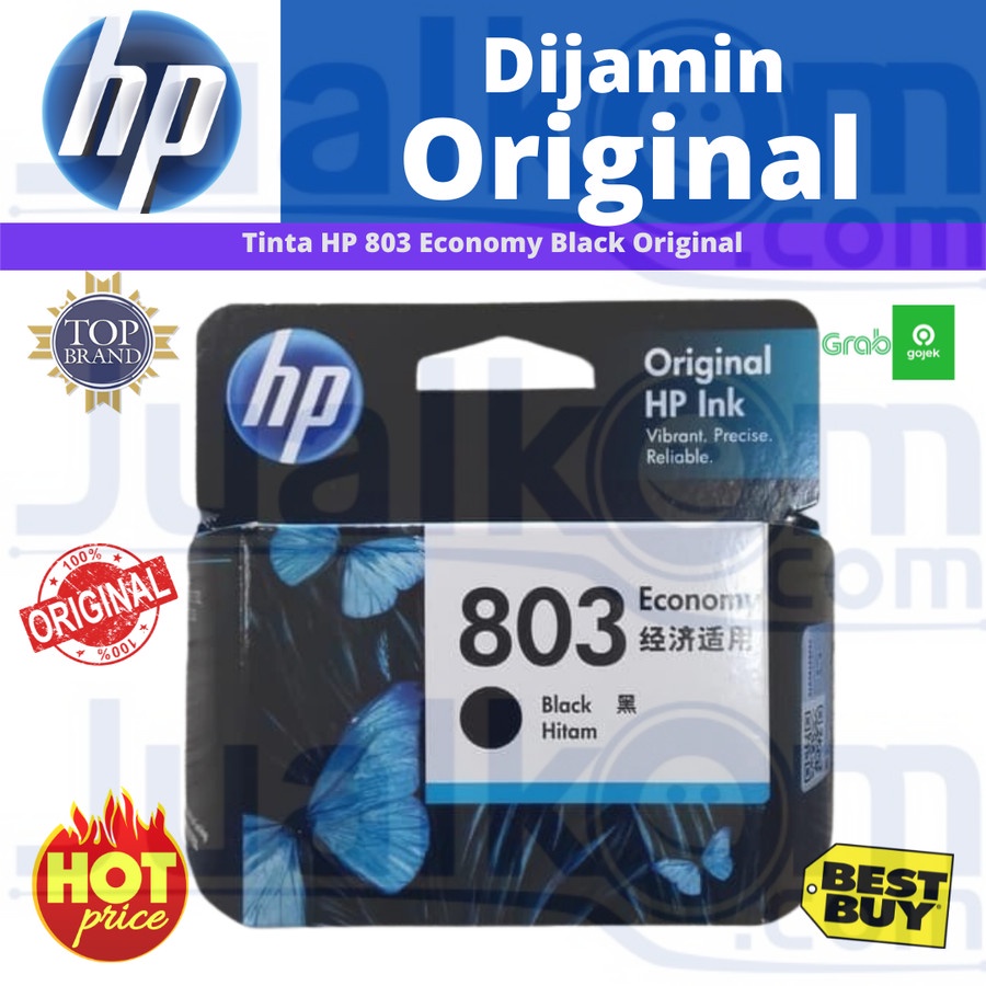 Tinta HP original 803 black ink catridge economy