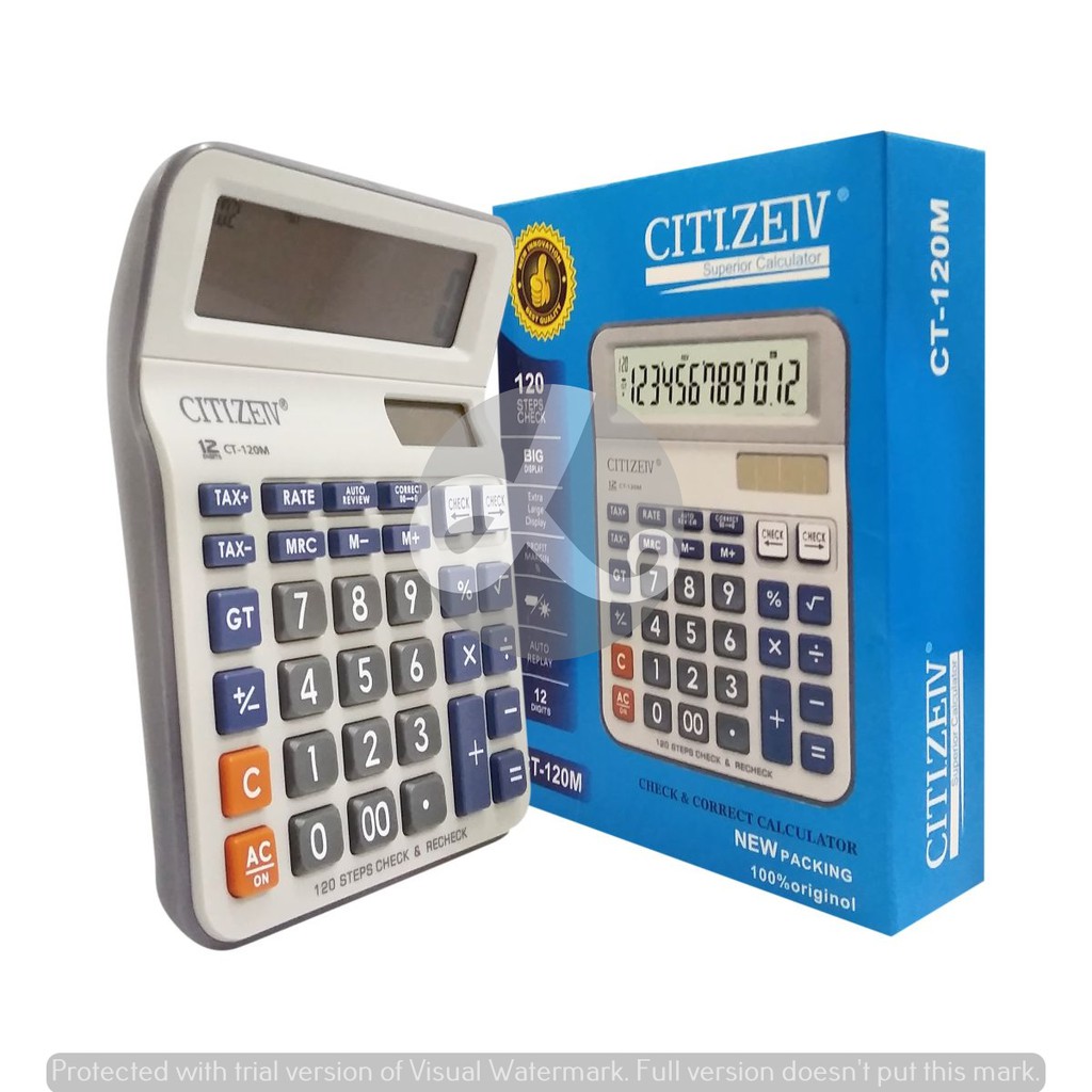 

Kalkulator Calculator CITIZEIV CT-120M Check & Correct