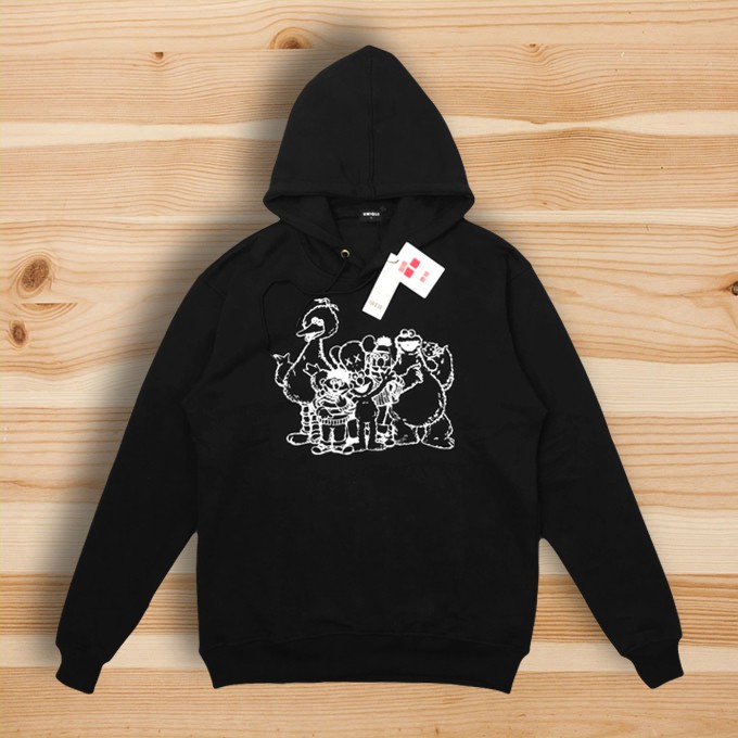 kaws x sesame street mens hoodie
