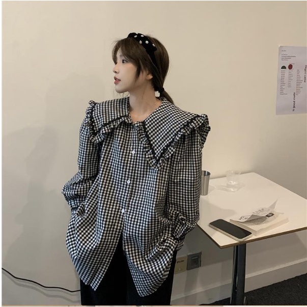 KEMEJA BASIC WANITA OVERSIZE KEMEJA IMPORT