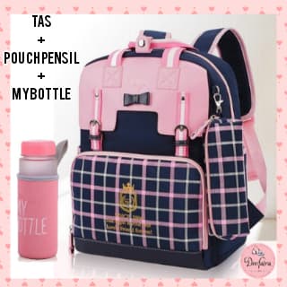 

Tas Anak Perempuan Sekolah Wanita Set My Bottle plus Tempat Pensil K9H8 Modern Model Terbaru