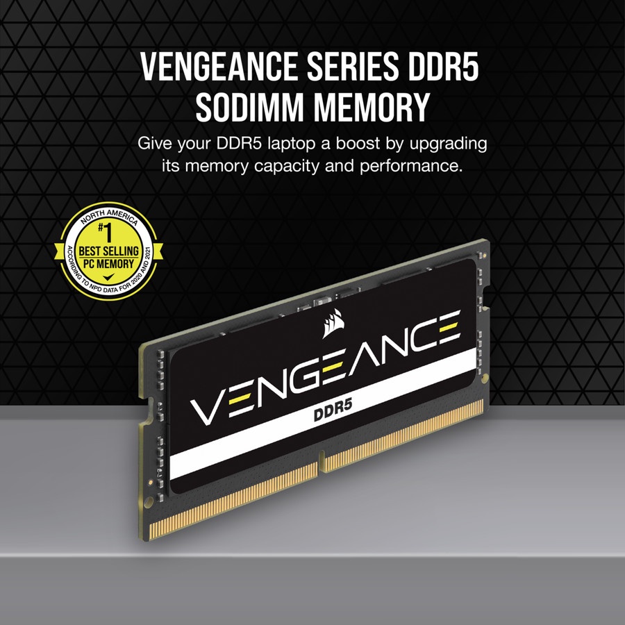 Corsair Vengeance SO-DIMM DDR5 PC38400 (2x16GB) - CMSX32GX5M2A4800C40