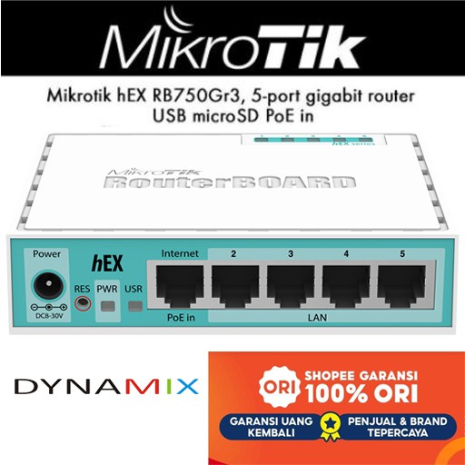 Mikrotik Routerboard RB750GR3 (hEX) | router