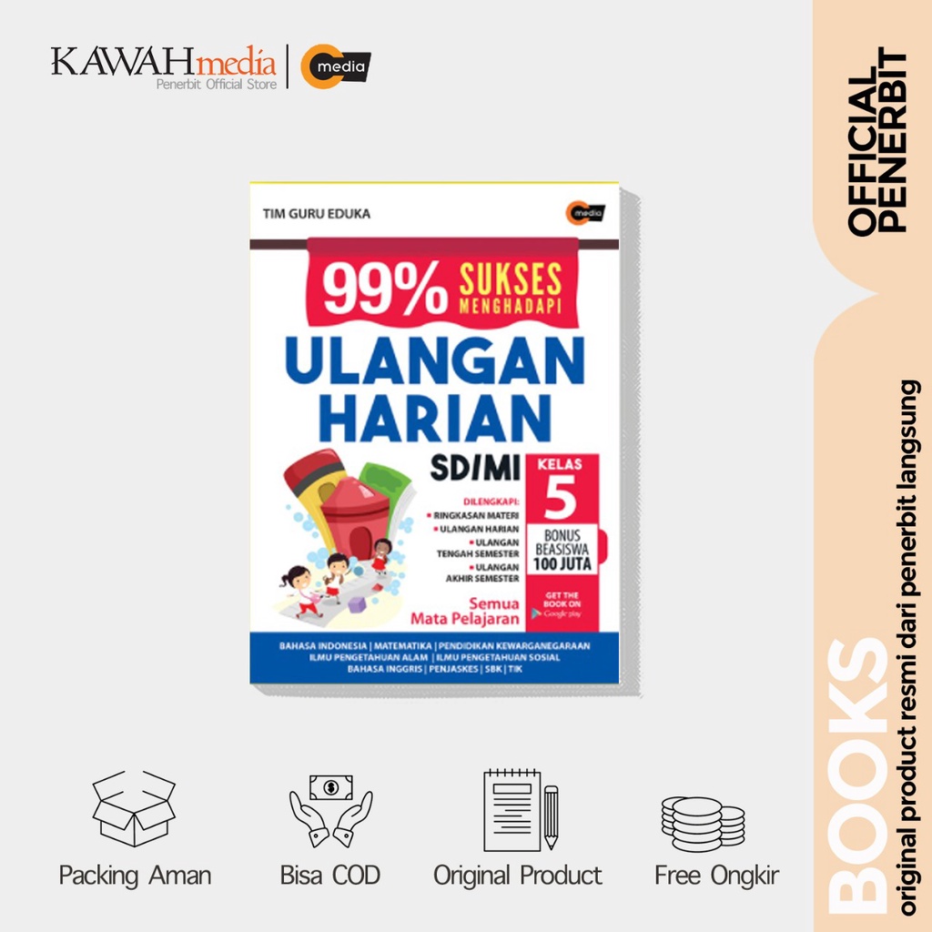 Buku Pelajaraan 99% Sukses Menghadapi Ulangan Harian Sd/Mi Kelas 5 Cmedia Kawahmedia