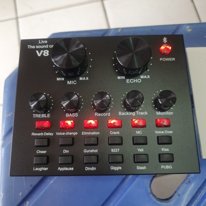 Sound Card V8 Mixer Bluetooth SoundCard V8 Audio Soundcard