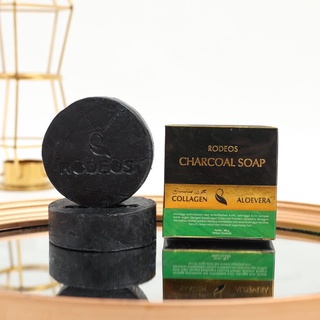 PROMO 3 PCS Rodeos Charcoal Soap - Original 100%