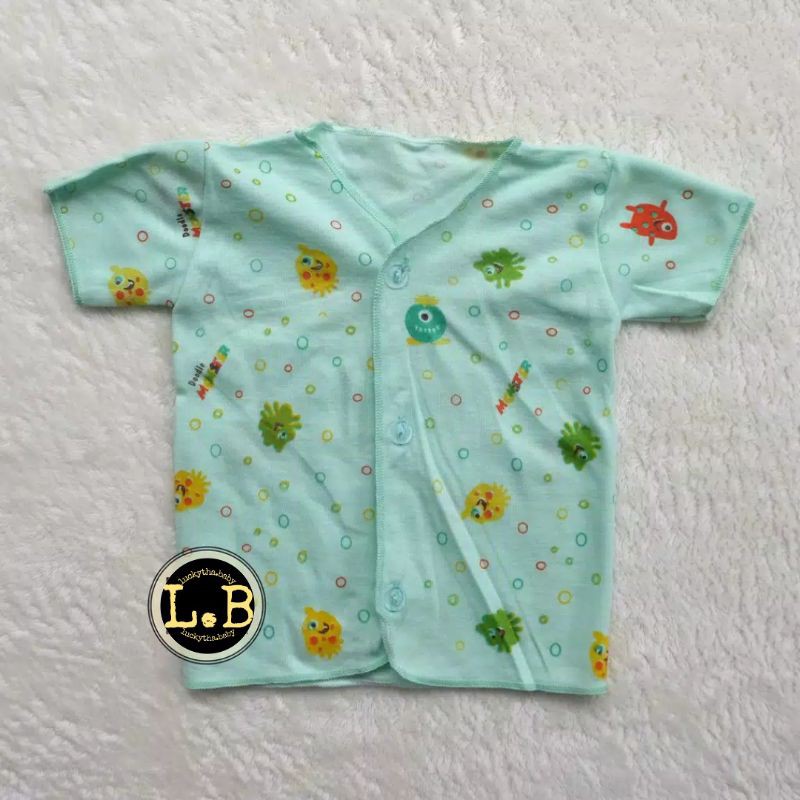 3pc_baju bayi TARA PENDEK WARNA NEWBORN/ BAJU TARA WARNA PENDEK