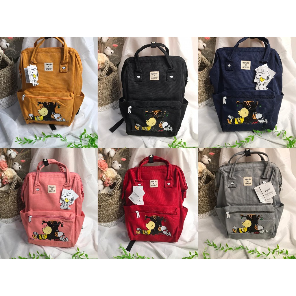 ANELLO Ransel Diaper /  Anello Peanuts Snoopy Import Premium / ANELLO BACKPACK DIAPERS BAG