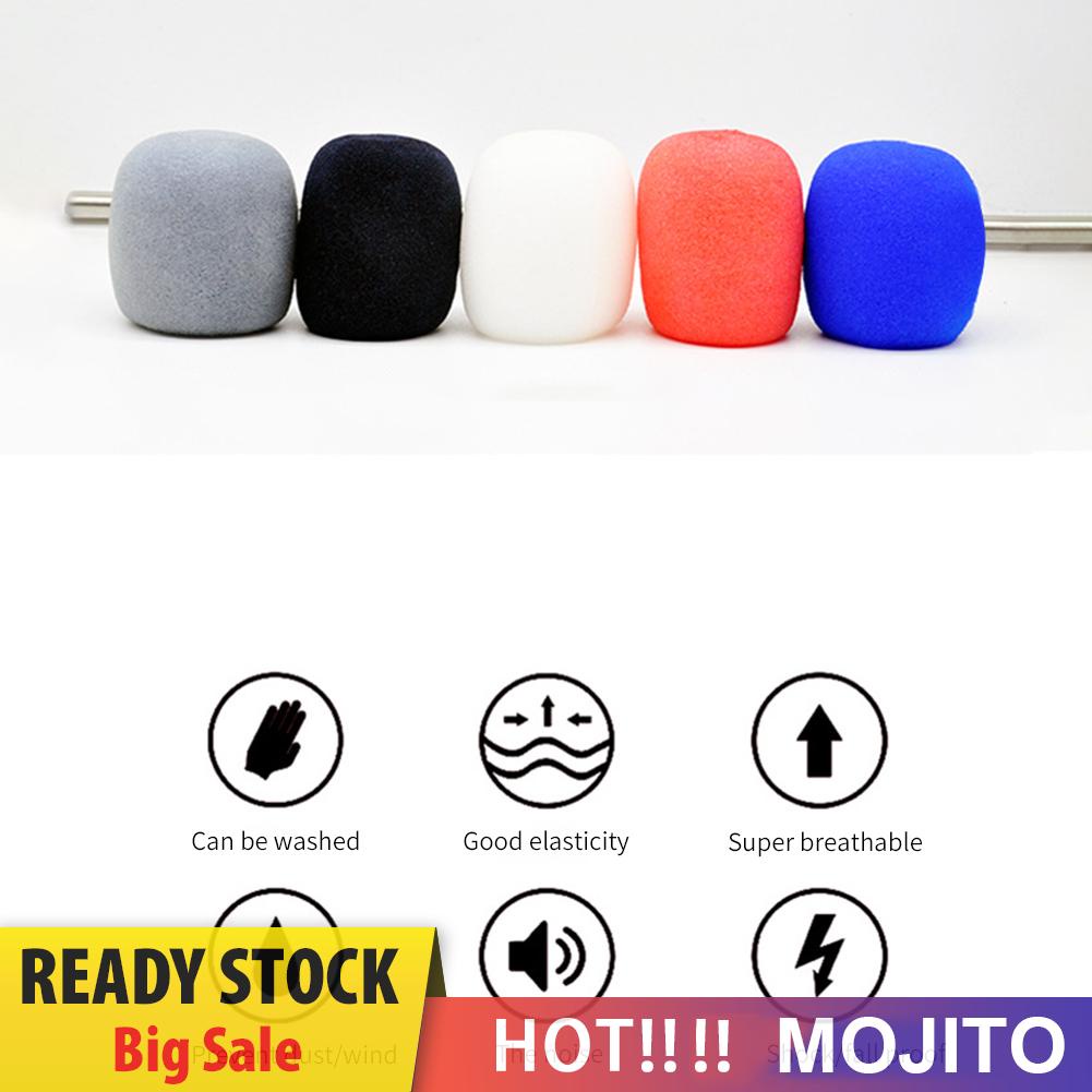 Mojito*10pcs Microphone Foam Professional Studio Windscreen Mic Sponge Cover Cap