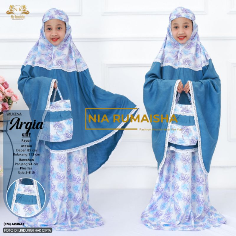 mukena anak argia ORI Nia rumaisha