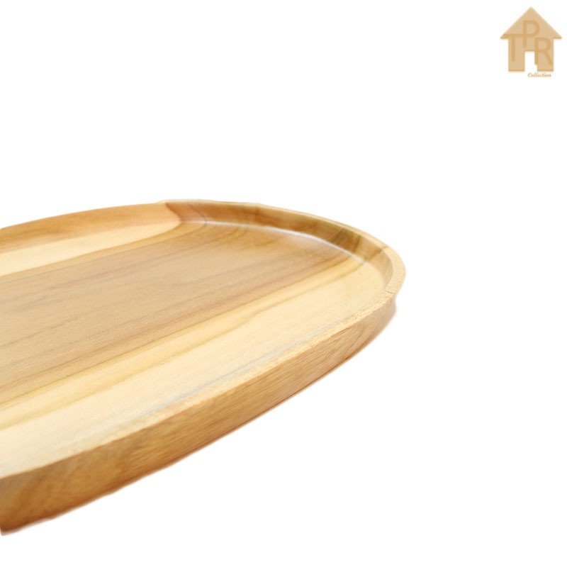 Teak Wooden Tray / Nampan Oval Kayu Jati Premium  - P27